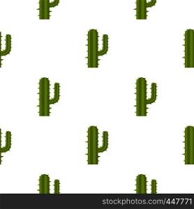 Green mexican cactus pattern seamless for any design vector illustration. Green mexican cactus pattern seamless