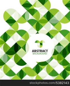 Green modern geometrical abstract background