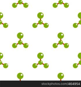 Green molecule structure dna pattern seamless flat style for web vector illustration. Green molecule structure dna pattern flat