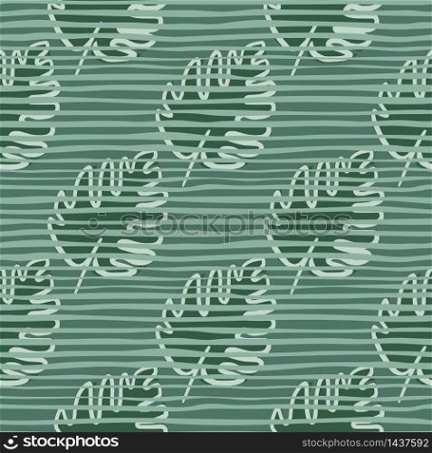 Green monstera leaf seamless pattern. Tropical leaves vector illustration. Geometric exotic jungle wallpaper. Design for fabric, textile print, wrapping paper, cover.. Green monstera leaf seamless pattern. Tropical leaves vector illustration. Geometric exotic jungle wallpaper