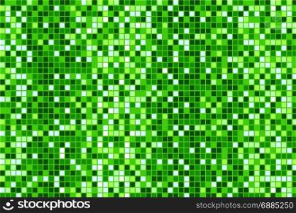 green mosaic background