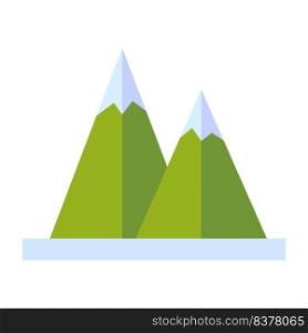 green mountains snow. Landscape design. Top view. Vector illustration. stock image. EPS 10.. green mountains snow. Landscape design. Top view. Vector illustration. stock image. 