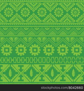 green native american ethnic pattern. green native american ethnic pattern theme vector art