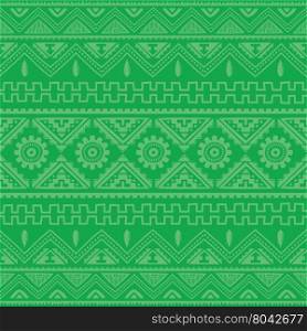 green native american ethnic pattern. green native american ethnic pattern theme vector art
