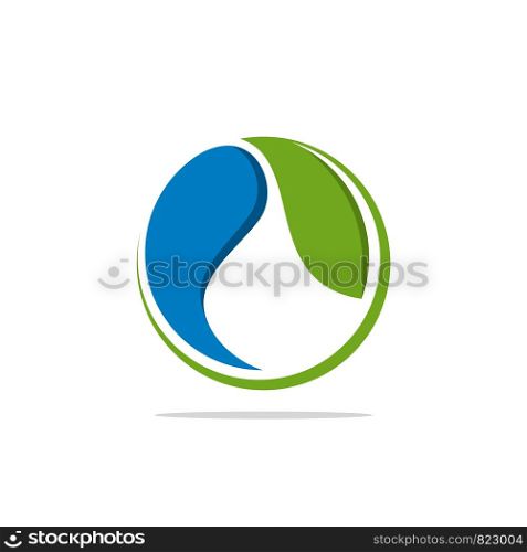 Green Natural Leaf Logo Template Illustration Design. Vector EPS 10.