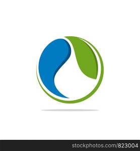 Green Natural Leaf Logo Template Illustration Design. Vector EPS 10.