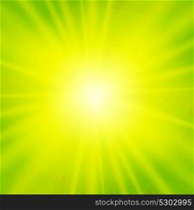Green Natural Sunny Background Vector Illustration EPS10. Natural Sunny Background Vector Illustration