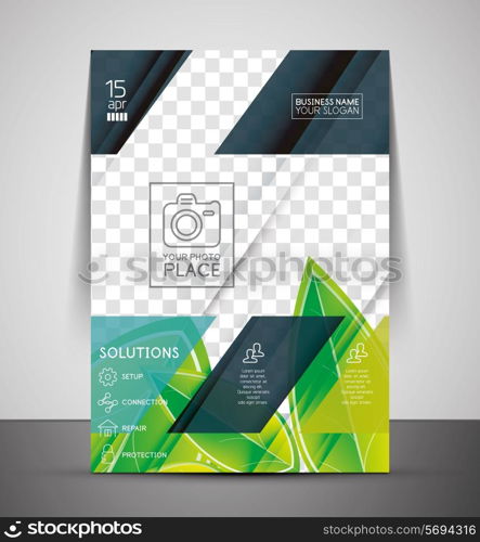 Green Nature Concept Print Template - Corporate Flyer