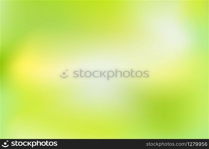 Green Nature gradient backdrop with bright sunlight beautiful.Abstract green blurred background.Light green sunny.Creative design Ecology Environment concept,For banner or poster. Vector illustration