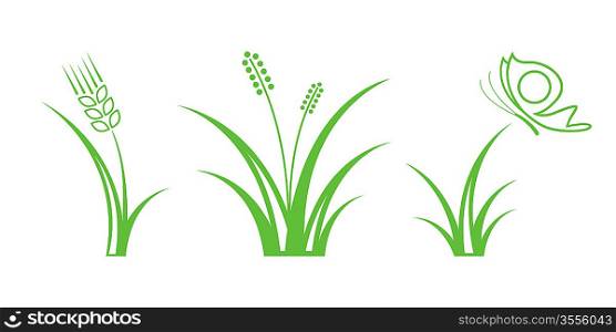 Green Nature Icons. Part 1 - Grass