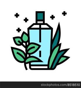 green notes perfume color icon vector. green notes perfume sign. isolated symbol illustration. green notes perfume color icon vector illustration