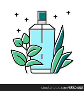 green notes perfume color icon vector. green notes perfume sign. isolated symbol illustration. green notes perfume color icon vector illustration