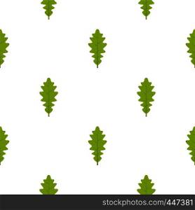 Green oak leaf pattern seamless for any design vector illustration. Green oak leaf pattern seamless