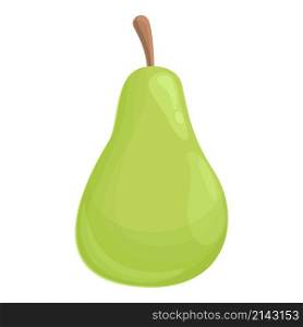 Green pear icon cartoon vector. Fruit image. Nature food. Green pear icon cartoon vector. Fruit image