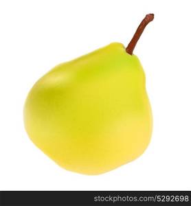 Green Pear Isolated on White Background Vector Illustration. EPS10. Green Pear Isolated on White Background Vector Illustration