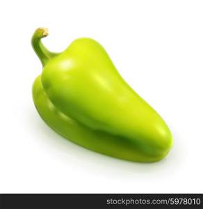 Green pepper, vector illustration