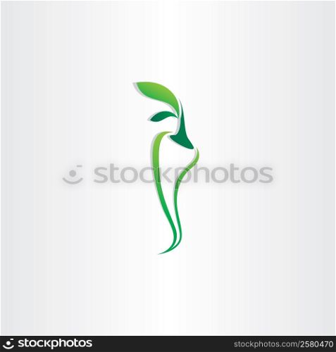 green pepper vector logo icon design label