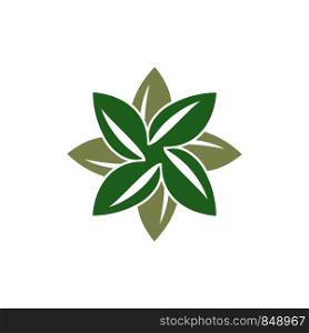 Green Petal Leaf Logo Template Illustration Design. Vector EPS 10.
