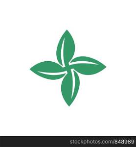 Green Petal Leaf Logo Template Illustration Design. Vector EPS 10.