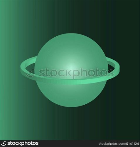 Green planet ring. Space travel. Funny magic cartoon. Vector illustration. EPS 10.. Green planet ring. Space travel. Funny magic cartoon. Vector illustration.