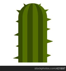 Green plant of desert icon flat isolated on white background vector illustration. Green plant of desert icon isolated