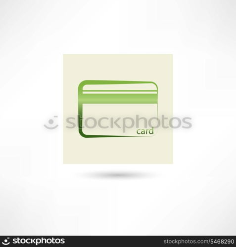 Green plastic card