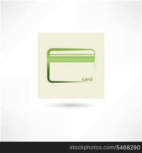 Green plastic card