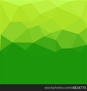 Green polygon abstract background for presentations, creativity, design brochures and websites