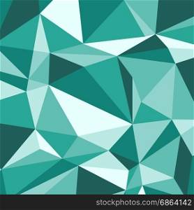 Green polygon abstract triangle background, stock vector