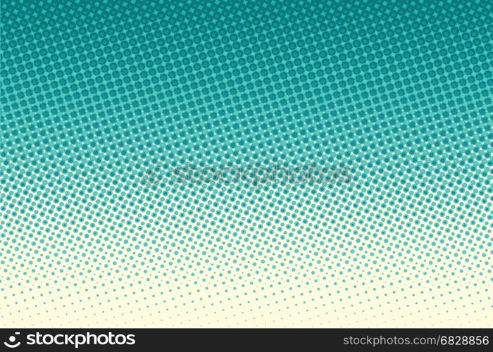 Green pop art raster dots background. retro vector illustration. Green pop art raster dots background