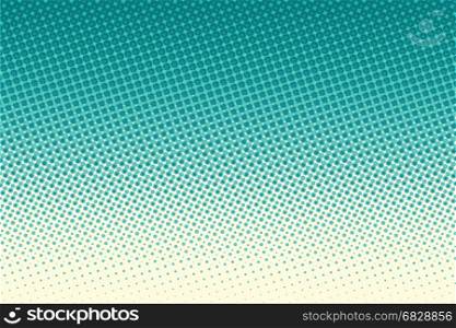 Green pop art raster dots background. retro vector illustration. Green pop art raster dots background