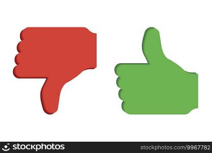 Green red like. Success concept. Vector illustration. Stock image. EPS 10.. Green red like. Success concept. Vector illustration. Stock image. 