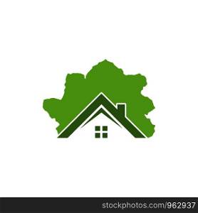 Green Residence logo vector template
