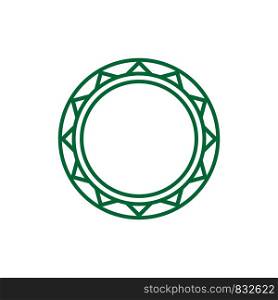 Green Ring Ornamental Logo Template Illustration Design. Vector EPS 10.