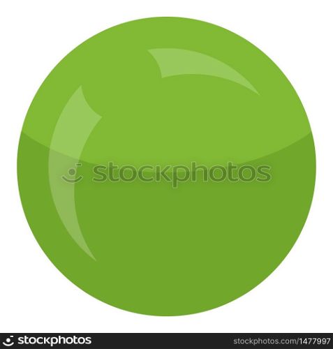 Green round peas icon. Isometric of green round peas vector icon for web design isolated on white background. Green round peas icon, isometric style