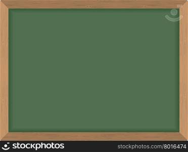 Green School Board. Clean Blackboard. Vector illustration. Accessory for teachers.