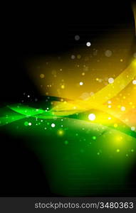 Green shiny light background