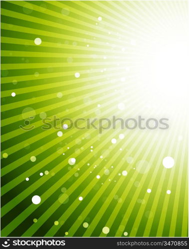 Green shiny vector background