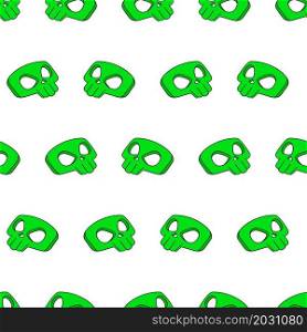 green skull seamless pattern textile print
