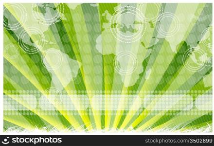 Green sky map nature vector background