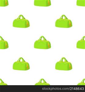 Green sports bag pattern seamless background texture repeat wallpaper geometric vector. Green sports bag pattern seamless vector