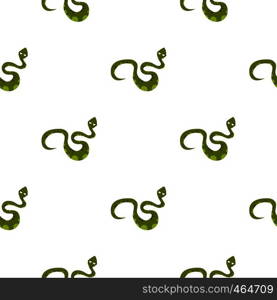 Green spotted snake pattern seamless flat style for web vector illustration. Green spotted snake pattern flat