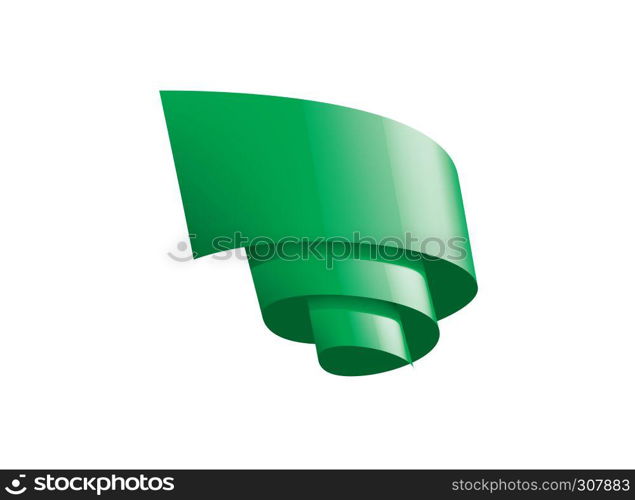 green sticker on white background. Vector illustration.. green sticker on white background. Vector illustration