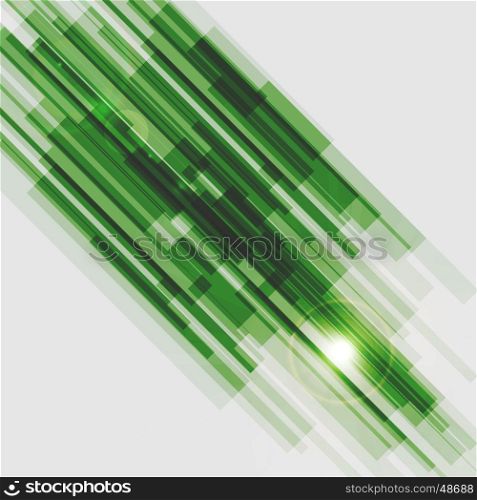 Green straight lines abstract background, stock vector