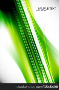 Green straight lines vector abstract background