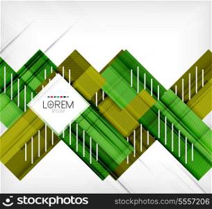 Green stylized geometrical leaves concept design