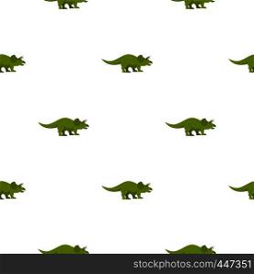 Green styracosaurus dinosaur pattern seamless for any design vector illustration. Green styracosaurus dinosaur pattern seamless