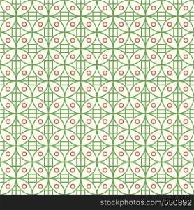 Green sweet circle and square on pastel background. Abstract seamless pattern style for modern or abstract design.