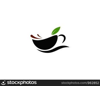 Green Tea logo vector icon template