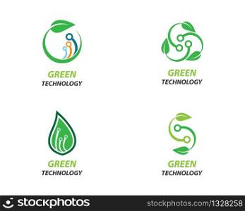 Green technology vector icon illustration
